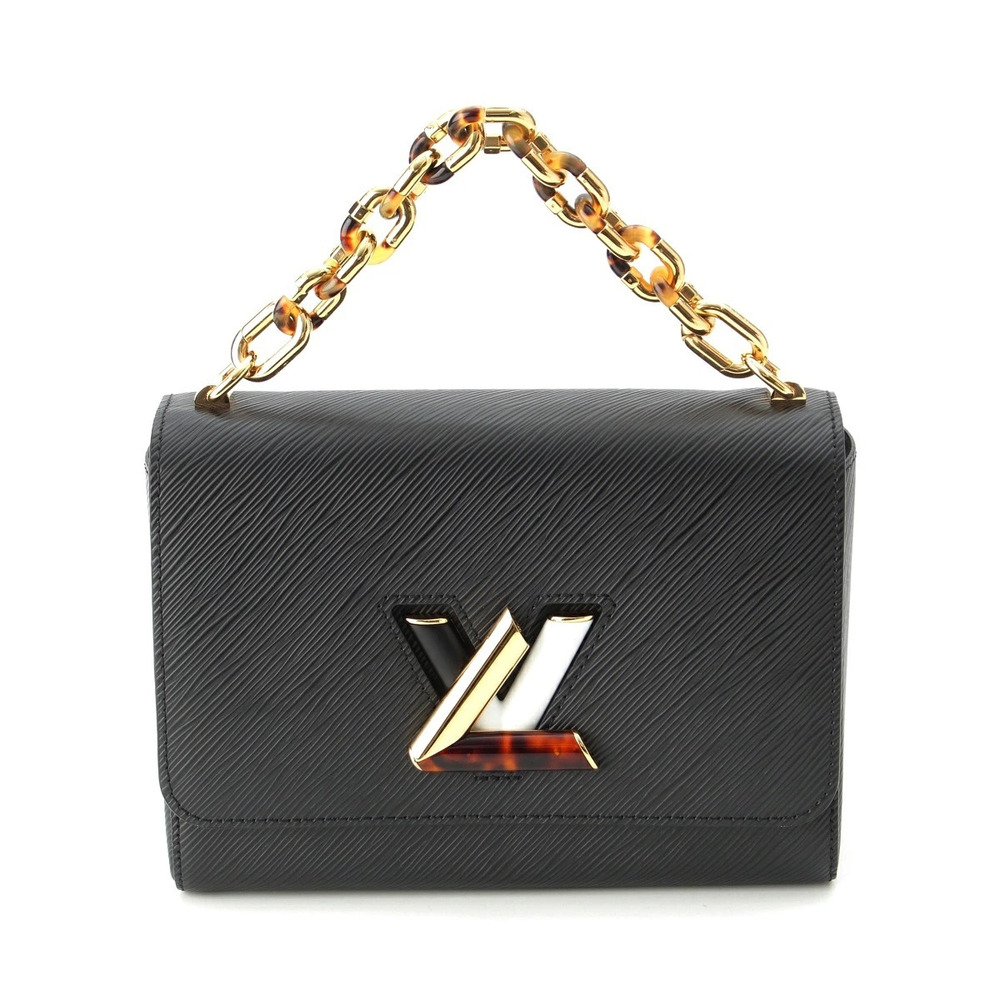 Louis Vuitton Twist Epi Chain LV Handbag Black